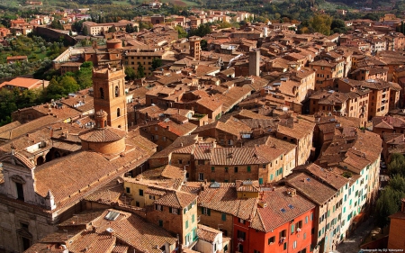 Siena (Italy) - houses, italy, cities, siena, italia, the old city, city, house, old, old town