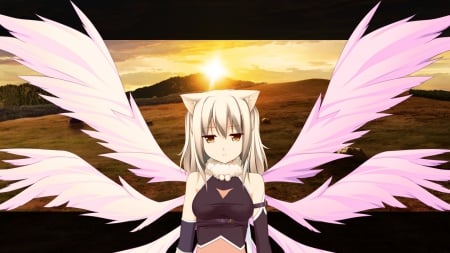 Beauty Angel Miko, Beauty Younger Sister 02 - Girl, Game, Angel, Engless Dungeon, Anime, Sister, New, Wall