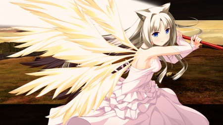 Beauty Angel Lize, Beauty Old Sister - sister, wall, game, new, engless dungeon, anime, girl, angel