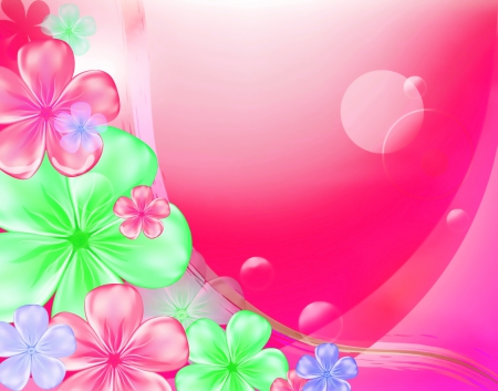 Floral background - flowers, pretty, beautiful, soft, floral, background, pink