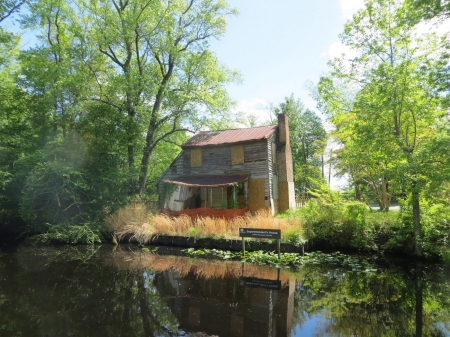 Once was nice - dilapidated, house, bayou, old