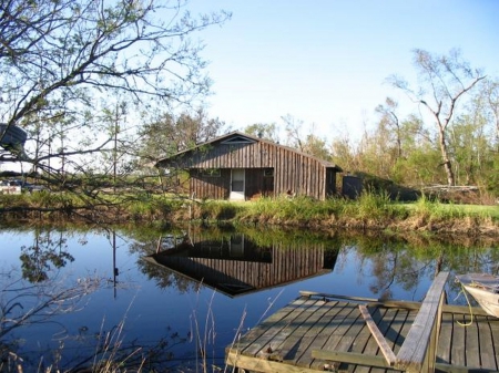 A farm off the bayou - farm, bayou, animal shelter, barn