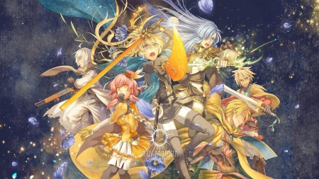 Pixiv Fantasia Golden Squad - beauty, game, golden squad, wall, anime, warriors, pixiv fantasia, ne