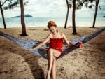 Pretty girl at the beach