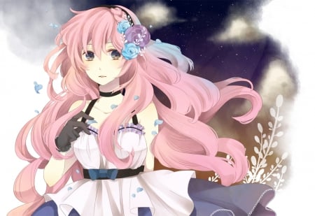 luka megurine date dress - anime, zexon, gothic, bvb