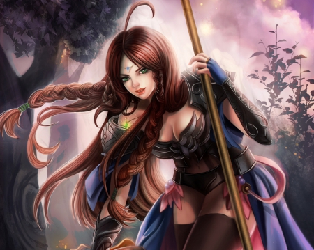 Anime Warrior, female, sexy, cute, warrior, girl, blade, anime