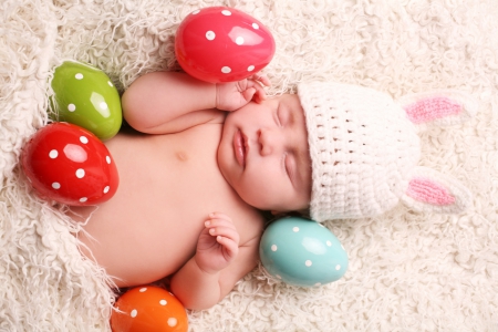 Sweet Dreams - love, pure love, easter, child, happy easter, babies, eggs, baby, easter eggs, newborn