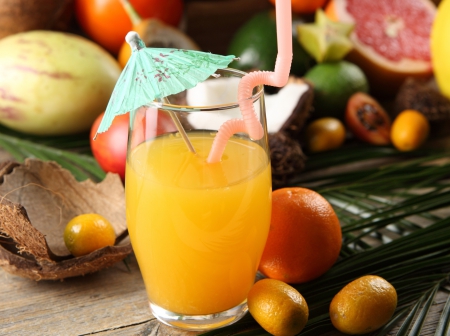 Cocktail - drink, fruits, orange, cocktail, drinks, cocktails