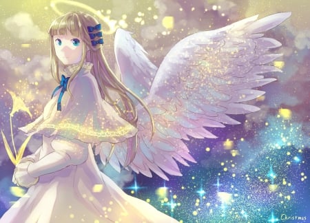 Cute Angel - soft, wings, girl, cute, orginal, angel, long hair