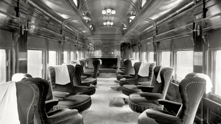 historical luxury railroad car - railroad, car, vintage, interior, luxury