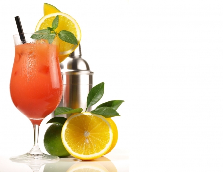 Cocktail - drink, fruits, orange, cocktail, drinks, cocktails