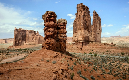 Arches Nat'l. Park, Arizona - Canyon, Desert, Nature, USA