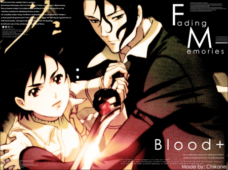 ~Fading Memories~ - blood plus, hagi, anime, sword, otonashi saya, black hair