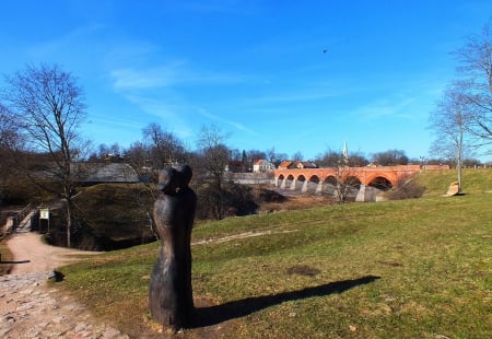 Venta bridge. - nature, people, other, spring