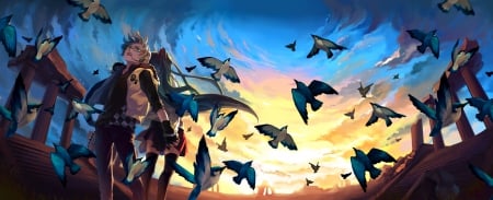 Miku and Birds