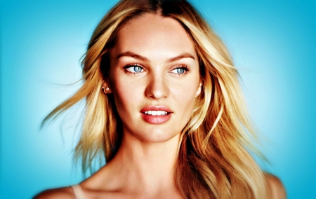 Candice Swanepoel - woman, girl, blue, candice swanepoel, model, blonde