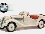 1936 BMW sportscar art