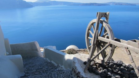 Santorini (Greece) - Greece, Santorini, blue, seas, sea