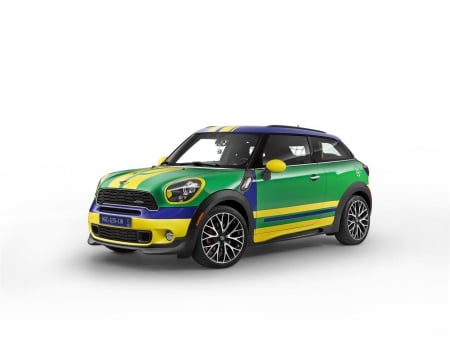 2014 MINI Paceman Goal Cooper - 2014, yellow, mini, blue, green