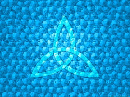 Blue Ice Trinity - symbol, trinity, light blue