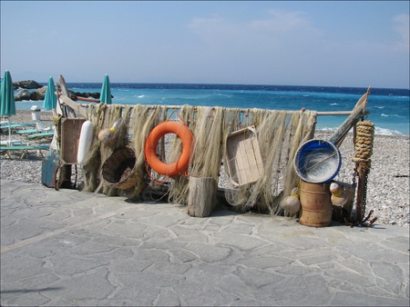 wonderfull_beach - beach, druffix, greece, coast, fisher net, net, wonderfull, holiday, sunny, sea