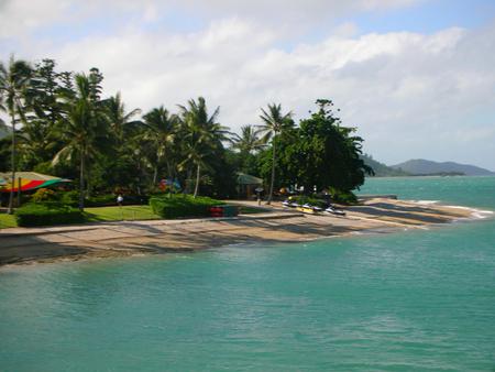 Daydream Island - jetskis, palms, holiday, island, clear water, australia, tropical