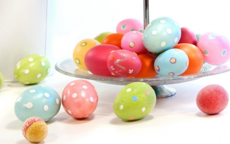 Easter eggs - eggs, easter, colored, painted