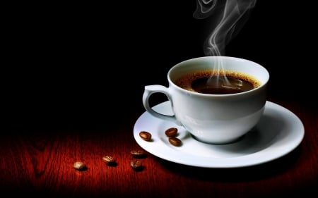 Sweet Coffee - drink, coffee, beans of coffee, sweet moment, cup