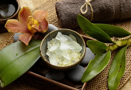 Spa - leaves, spa, stones, spas