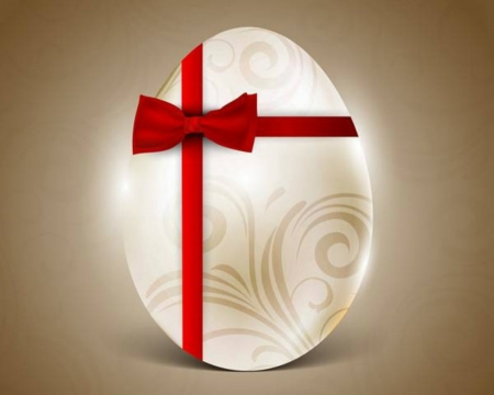 Easter Time - easter, egg, ribbon, art