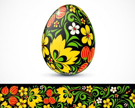 Easter egg - easter, vector, egg, art