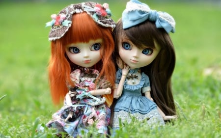 Pretty dolls - dolls, girl, pretty, toys