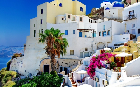 Beautiful place - place, houses, architecture, tree