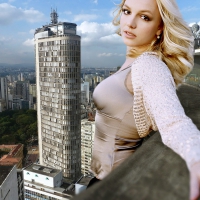 Giantess Britney Speers in Sao Paulo