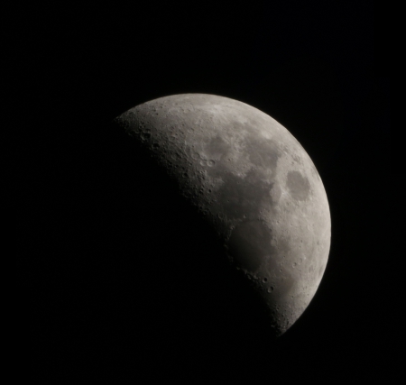 Moon - craters, moon, space, nature