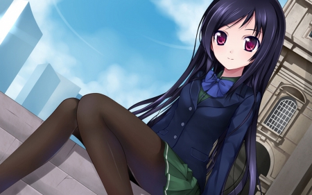 School Girl - lovely, anime, girl, little