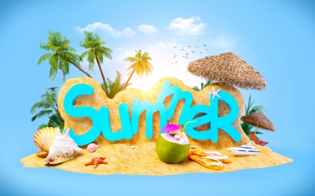 ♥Summer Vacation♥ - tropical, summer, beach, vacation, sun