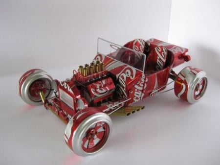 TIN CAN CAR - cola, coca, can, car