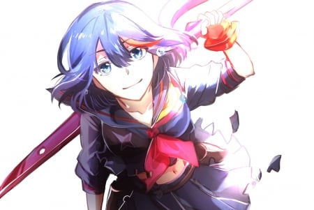 Matoi Ryuko - la, fresh, cool, anime, kill, sword, blood