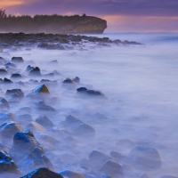 mystical rocky seashore