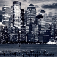 spectacular monochrome skyscrapers in nyc