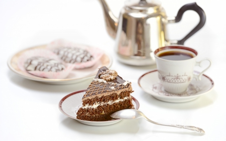 Coffee Time - delicious, coffee, cake, coffee time, cup