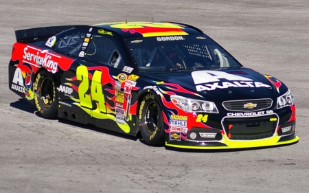 #24 Jeff Gordon 1 - wide screen, driver, photography, jeff gordon, auto, racing, gordon, rookie, las vegas motor speedway, nascar, photo, 24