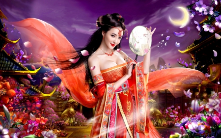 SPRING GODDESS - Three partner, HD Wallpaper, beauty, alternative, Liu Yuxin