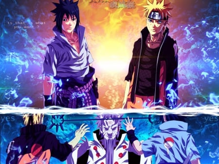 -the chosen ones - rikudou, Sasuke, Naruto, uzumaki naruto