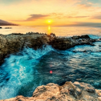 Point Dune on Malibu Beach at Sunrise ~ HDR