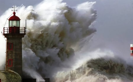 Stormy Sea - spray, crushing, water, wave