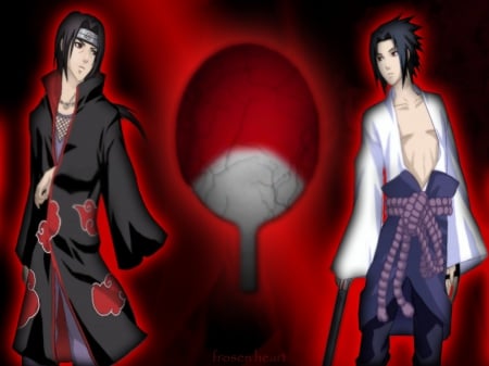 Frosen heart - sasuke, itachi, papel de parede, uchika