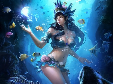 *Teal Ocean Banquet Adv* - animals, design, characters, creative pre-made, monsters, games, interfaces, love four seasons, weird things people wear, video games