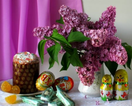 Still life - easter, flowers, still life, eggs